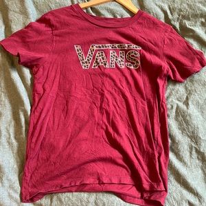 Women’s Vans Burgundy T-shirt - Large